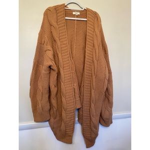 Chunky knit oversized cardigan